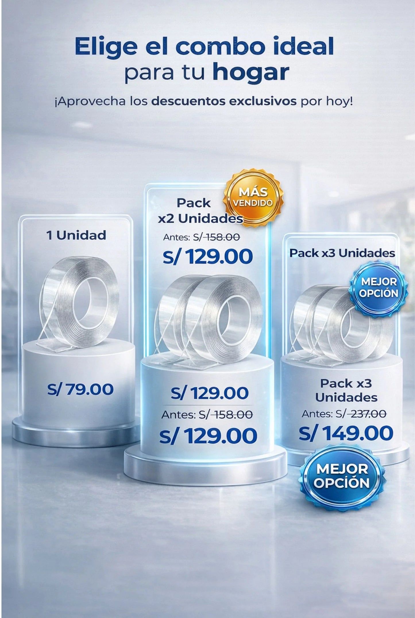 Cinta Doble Contacto
